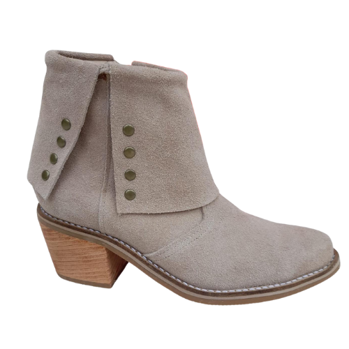 Bota de Gamuza Beige