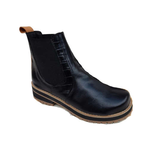 Bota Negra de Cuero