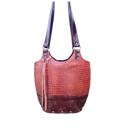 Matera Croco Burgundy