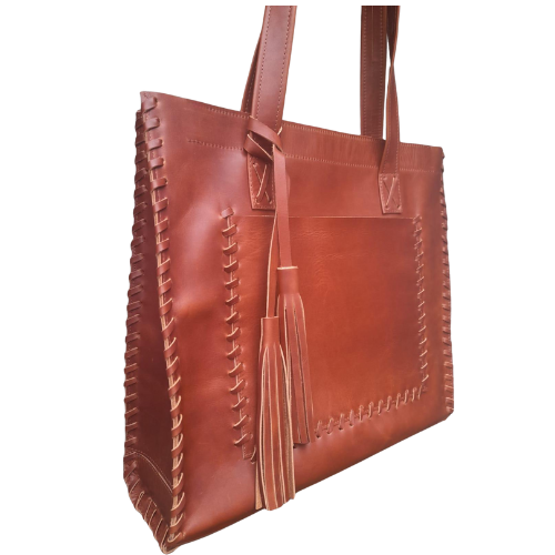 Cartera Shopper con Costura Artesanal